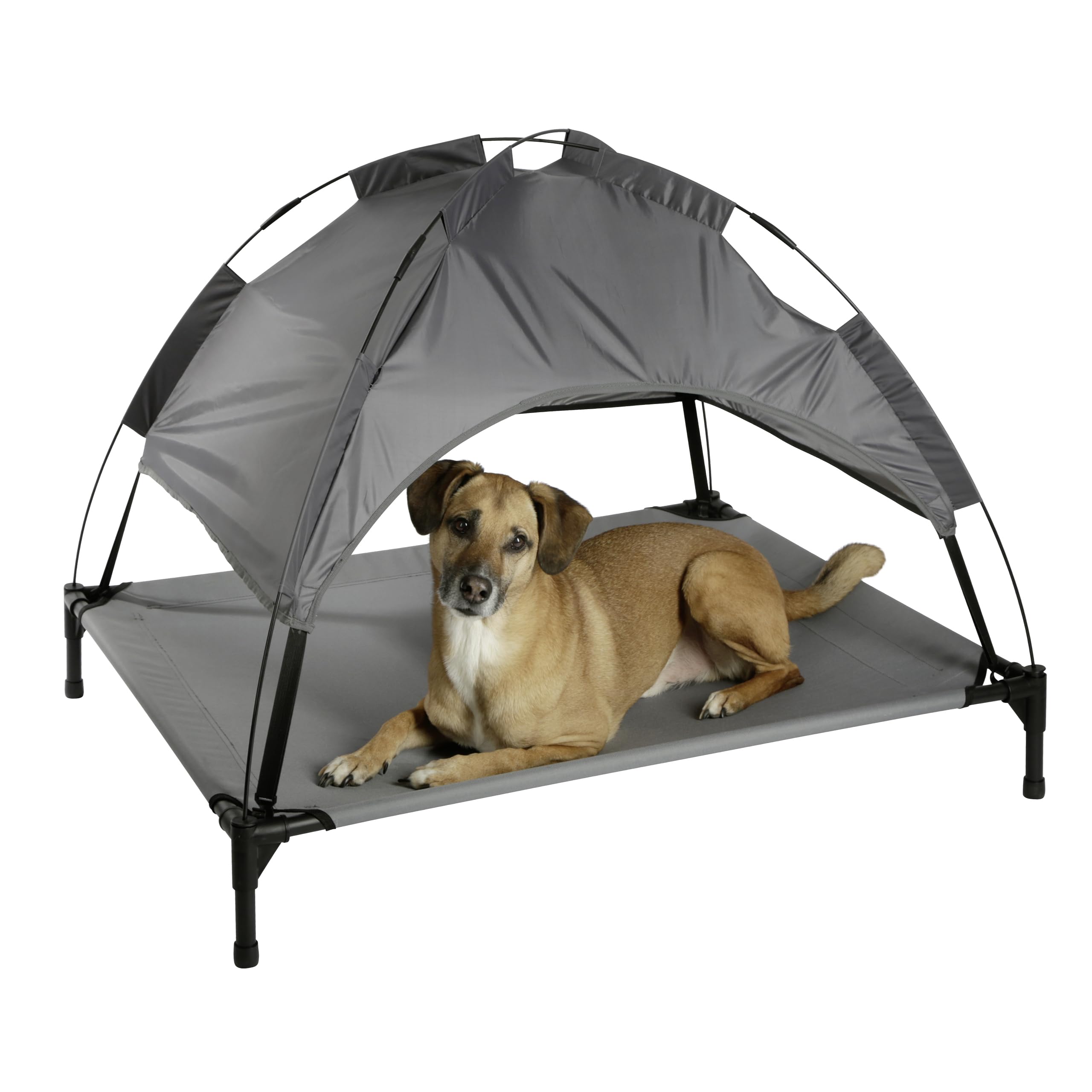 kerbl-pet-hundeliege-vacation-top-mit-dach-grau-105-x-86-x-75-cm image 1