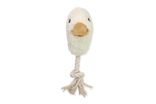 karlie-ente-mit-seil-hundespielzeug-pl-sch-beige-24x13x10-cm image 6