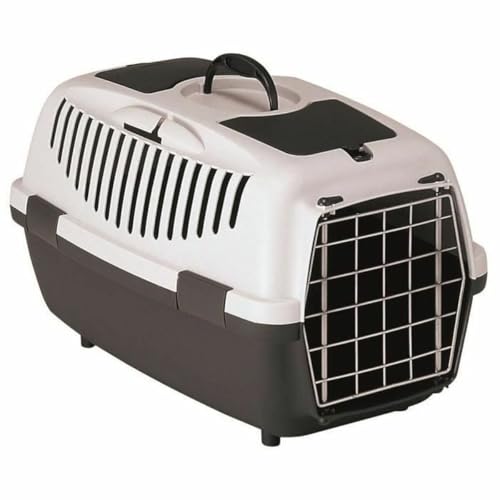 kerbl-gulliver-3-transportbox-mit-metallt-r-hellgrau-dunkelgrau-61-x-40-x-38-cm image 3