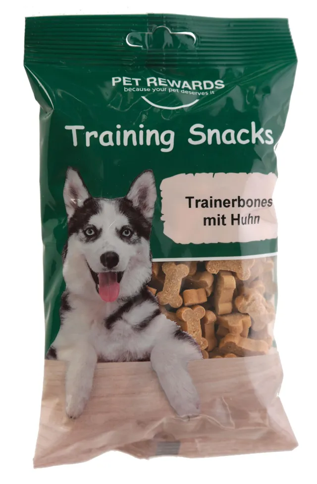 kerbl-trainerbones-mit-huhn-200g-hundesnack-trainingsleckerli image 1