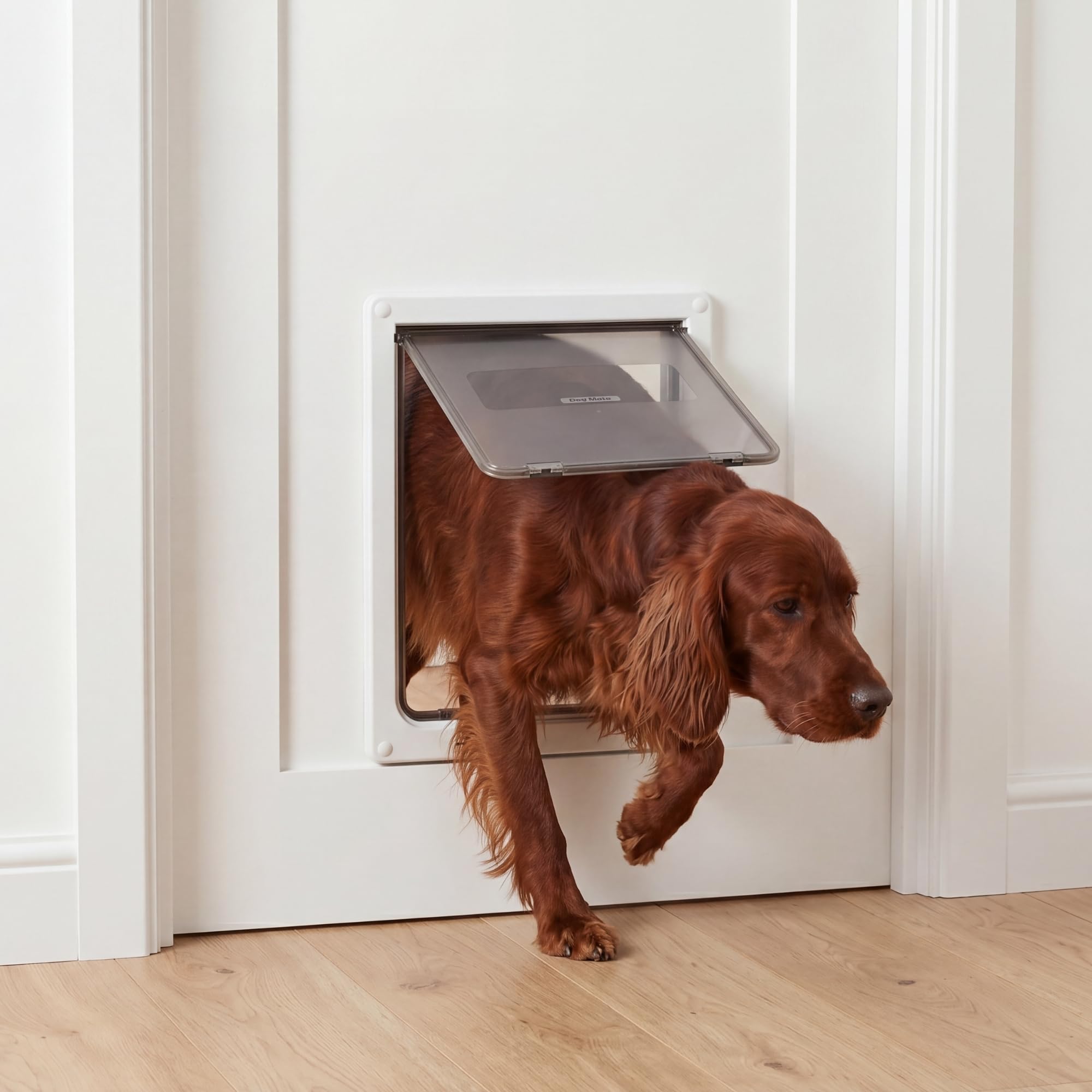 kerbl-dog-mate-216-verriegelbare-hundeklappe-f-r-gro-e-hunde-wei image 4